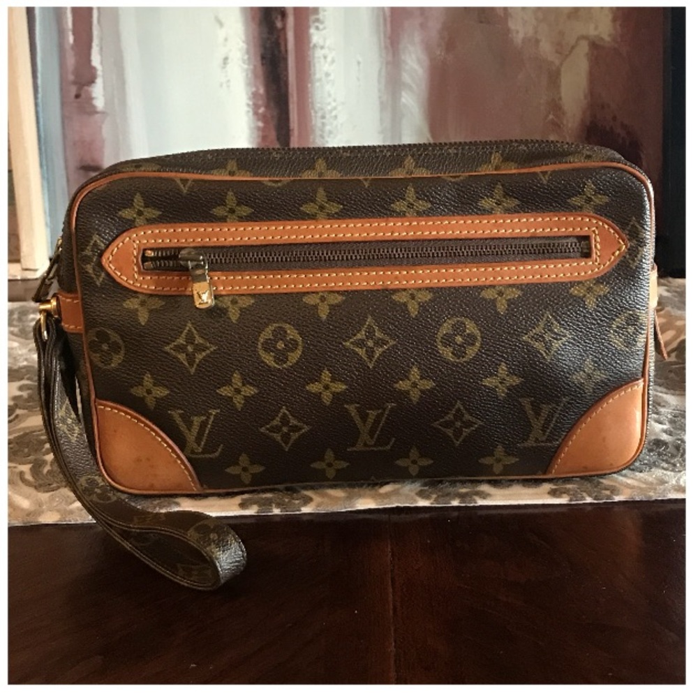 Authentic Louis Vuitton Marly Dragonne Clutch